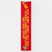 Bannières de Noël personnalisées, do-it-yourself v (Vertical)