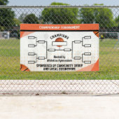 Bannières de tournoi de basketball à 8 équipes (En situation)