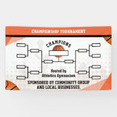 Bannières de tournoi de basketball à 8 équipes (Horizontal)