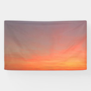 Bannières du coucher de soleil brillantes
