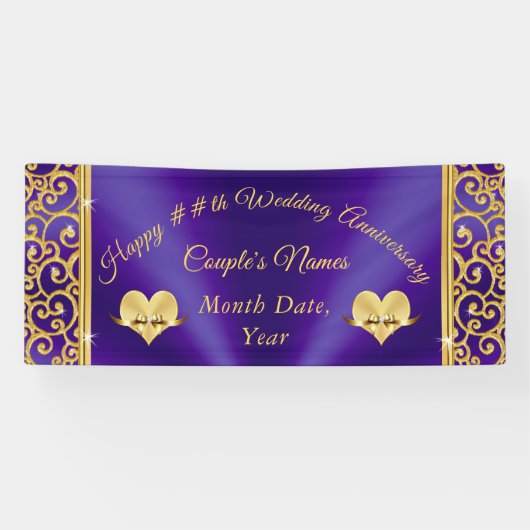 Bannières du Joyeux anniversaire des Mariages de v (Horizontal)