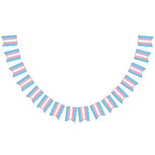 Bannières du Parti Drapeau Transgenre Garland