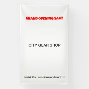 Bannières en vinyle personnalisées   Options en gr