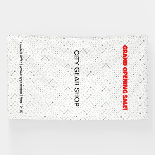 Bannières en vinyle rapides – Impression personnal (Horizontal)