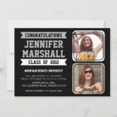 Bannières et invitation de diplômé de (Devant)