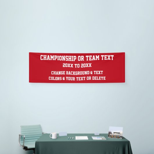 Bannières faites sur commande de championnat VOS (Salon professionnel)