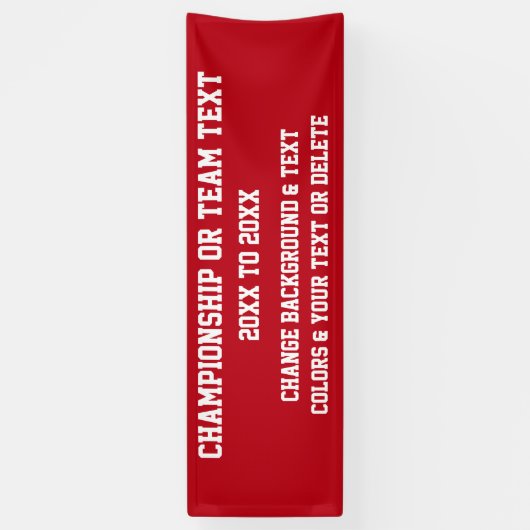 Bannières faites sur commande de championnat VOS (Vertical)