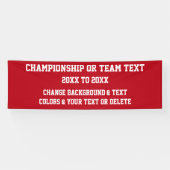 Bannières faites sur commande de championnat VOS (Horizontal)