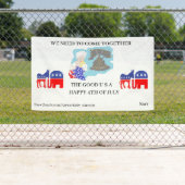 BANNIÈRES ; HEUREUX 4 JUILLET (En situation)