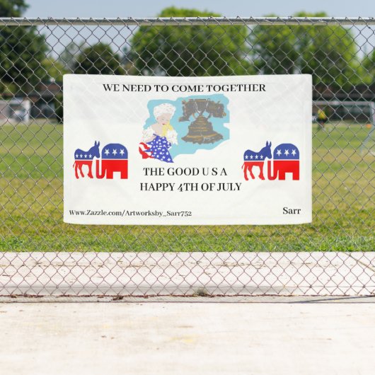 BANNIÈRES ; HEUREUX 4 JUILLET (En situation)