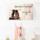 Bannières personnalisées de 3'x5' Boots Country Ru (En situation)