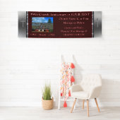 Bannières personnalisées de l'église bourguignonne (En situation)