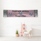 Bannières personnalisées Diamant 60e anniversaire  (En situation)