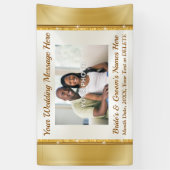 Bannières personnalisées et Mariages avec photos e (Vertical)