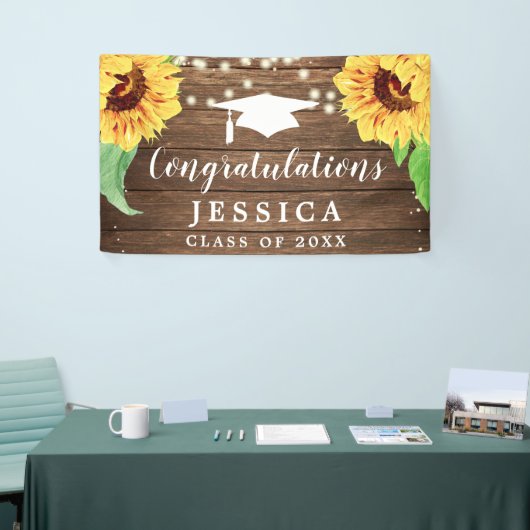 Bannières rustiques pour la graduation des tournes (Salon professionnel)