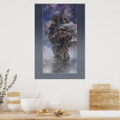 Bannitio | Poster avec cadre gris (Cuisine)