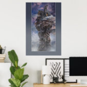 Bannitio | Poster avec cadre gris (Bureau à domicile)