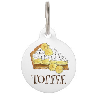 Banoffee Banana Toffee Pie Slice UK Brits eten Huisdierpenning
