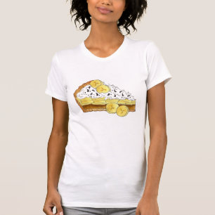 Banoffee Banana Toffee Pie Slice UK Brits eten T-shirt