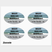 BANQUES EXTÉRIEURES STICKER OVAL repos relâcher ré (Feuille)