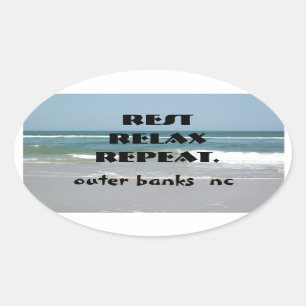 BANQUES EXTÉRIEURES STICKER OVAL repos relâcher ré