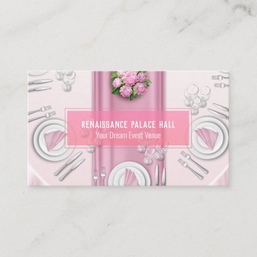 Banquet Hall Aangepaste Google Map QR Visitekaartje (Voorkant)