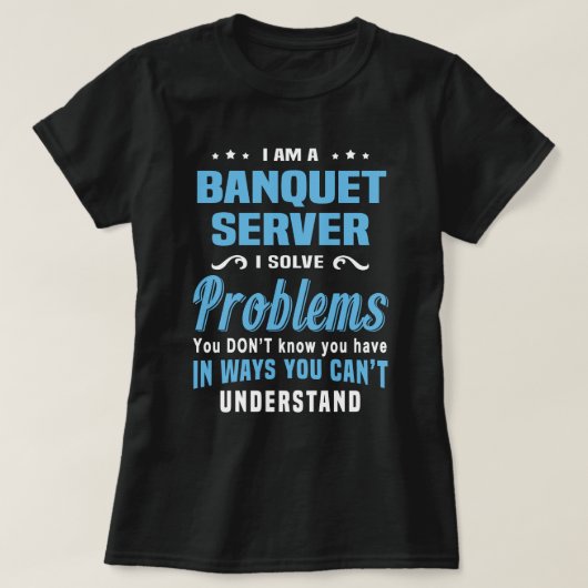 Banquet Server T-shirt (Design voorkant)