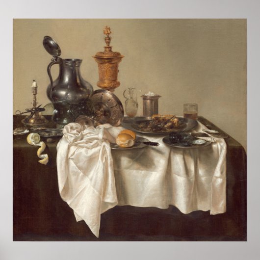 Banquet - Willem Claesz Heda Fine Art Poster (Voorkant)
