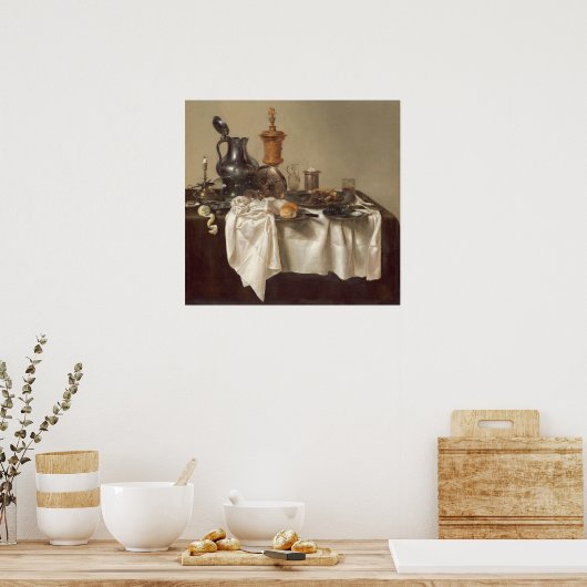 Banquet - Willem Claesz Heda Poster d'art (Cuisine)