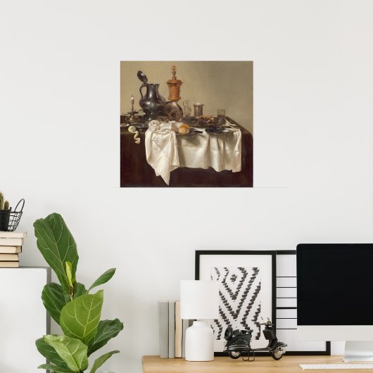 Banquet - Willem Claesz Heda Poster d'art (Bureau à domicile)
