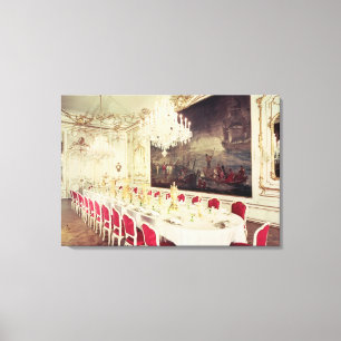 Banqueting Room, ontwerp ontworpen door Nikolaus Canvas Afdruk