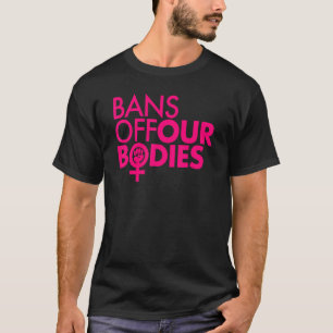 Bans van ons lichaam Vrouwen Power Fist Hot Pink T-shirt