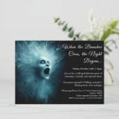 Banshee Cry Halloween Costume Party Invitation (Debout devant)