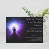 Banshee Cry Halloween Costume Party Invitation (Debout devant)