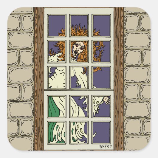 Banshee Vierkante Sticker (Voorkant)