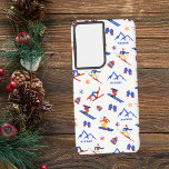 Bansko Bulgarie Balkan Ski Motif de snowboard<br><div class="desc">Un drôle de ski d'hiver motif sans couture pour la station de ski Bansko en Bulgarie,  Balkan Mountains. Idée cadeau idéale pour les amateurs de sports d'hiver : ski,  snowboard,  freestyle,  ski de fond,  saut à ski.</div>