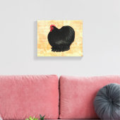 Bantam Cochin Rooster Canvas Afdruk (Insitu (Woonkamer))