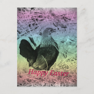Bantam Hen Easter Feestdagenkaart
