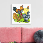 Bantam Quartet Canvas Afdruk (Insitu (Woonkamer))