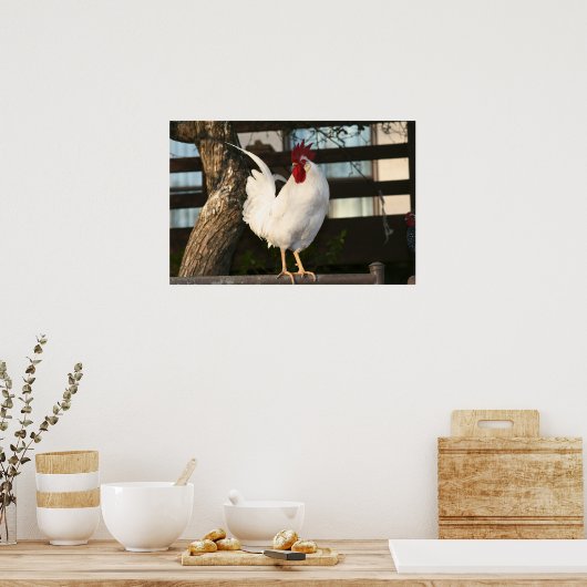 Bantam Rooster Poster (Keuken)