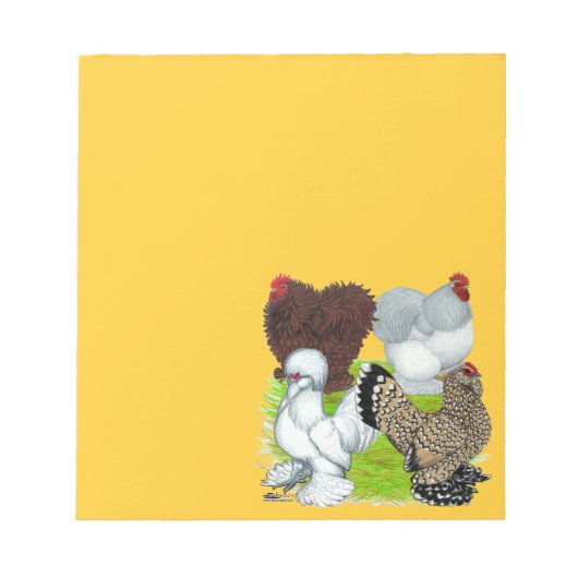 Bantams Feather Legged Notitieblok (Voorkant)
