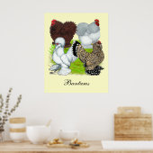Bantams Feather Legged Poster (Keuken)