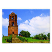 Bantay Bell Tower Foto Afdruk (Voorkant)
