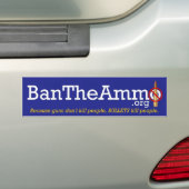 BanTheAmmo-Bumpersticker Bumpersticker (Op auto)