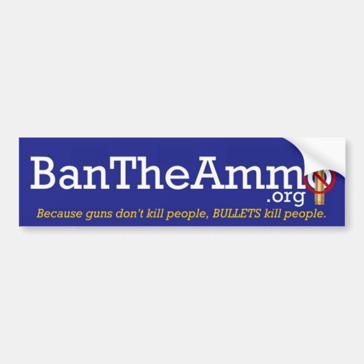 BanTheAmmo-Bumpersticker Bumpersticker (Voorkant)