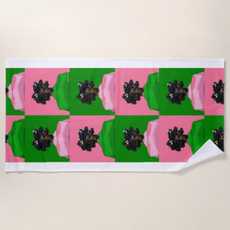 Bantu Knots badhanddoek