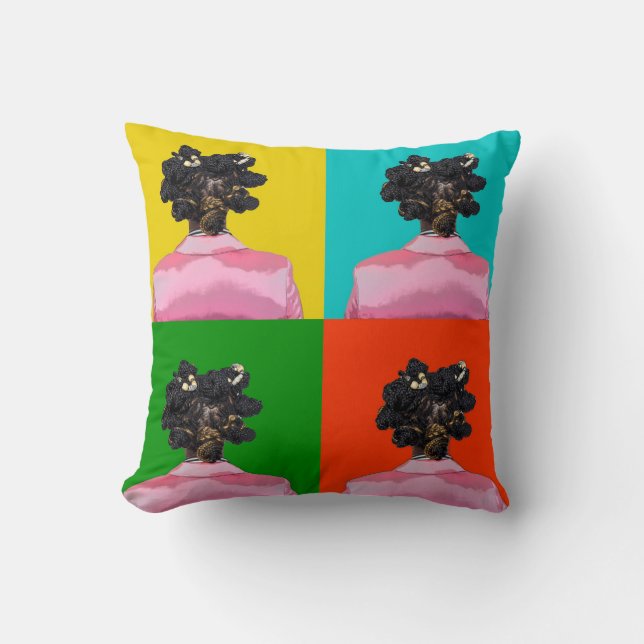 Bantu Knots kussen (Voorkant)