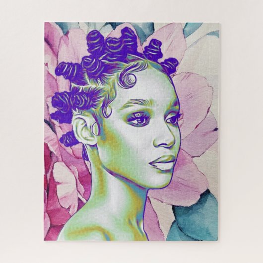 Bantu Knots Legpuzzel (Verticaal)
