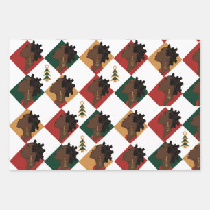 Bantu Tri Remix Enveloppement Papier Plat Set de 3