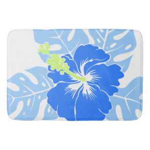 Banzai Beach Hawaiian Hibiscus Floral Badmat